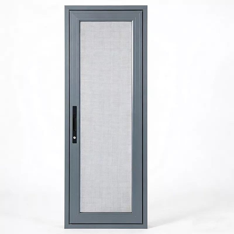 Porta giratória com tira de liga de alumínio