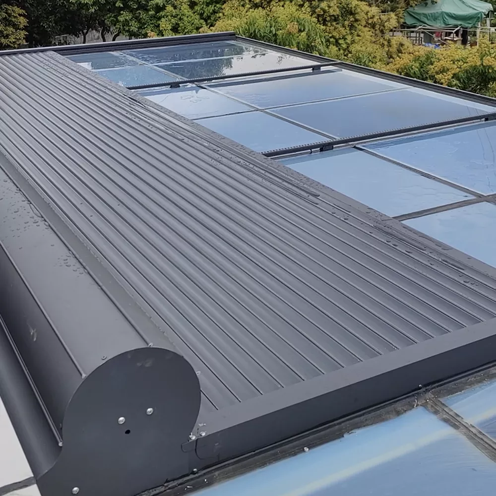 Aluminum Sheet Glass Roofed Sunroom