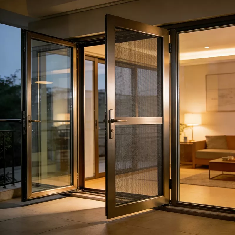 Insulated Aluminum Alloy Door With Strip