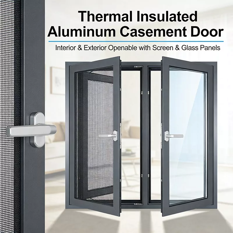 Insulated Aluminum Alloy Door With Strip